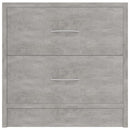 vidaXL 2 db betonszürke szerelt fa éjjeliszekrény 40 x 30 x 40 cm