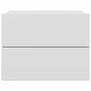 vidaXL fehér szerelt fa éjjeliszekrény 40 x 30 x 30 cm