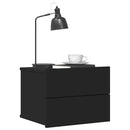 vidaXL fekete szerelt fa éjjeliszekrény 40 x 30 x 30 cm