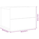 vidaXL 2 db fekete szerelt fa éjjeliszekrény 40 x 30 x 30 cm