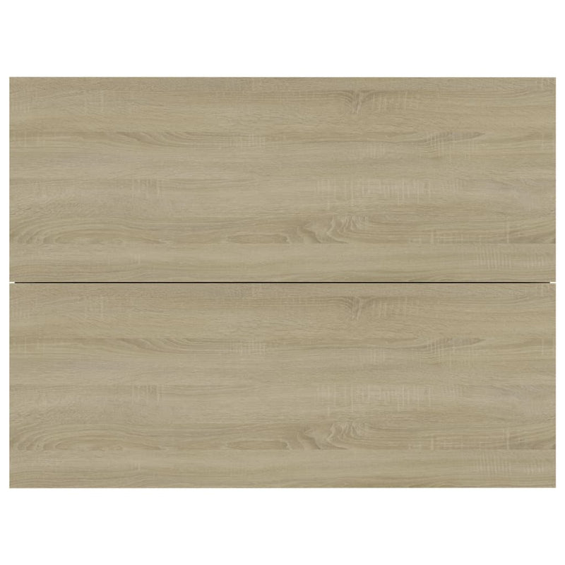 vidaXL 2 db sonoma tölgy színű szerelt fa éjjeliszekrény 40x30x30 cm