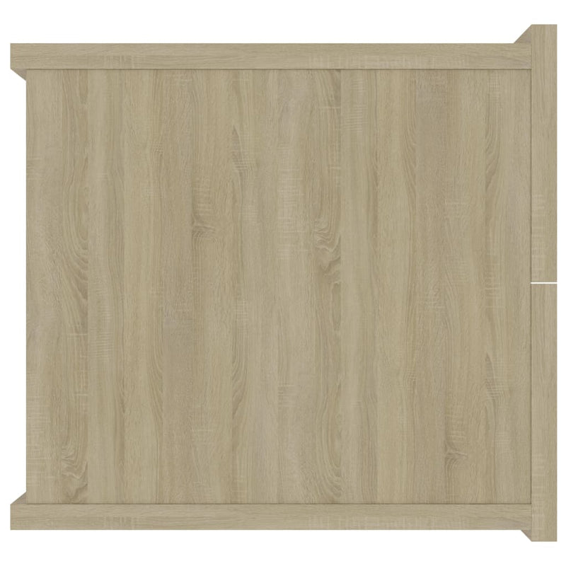 vidaXL 2 db sonoma tölgy színű szerelt fa éjjeliszekrény 40x30x30 cm