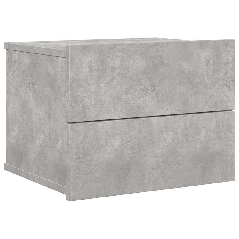 vidaXL betonszürke szerelt fa éjjeliszekrény 40 x 30 x 30 cm