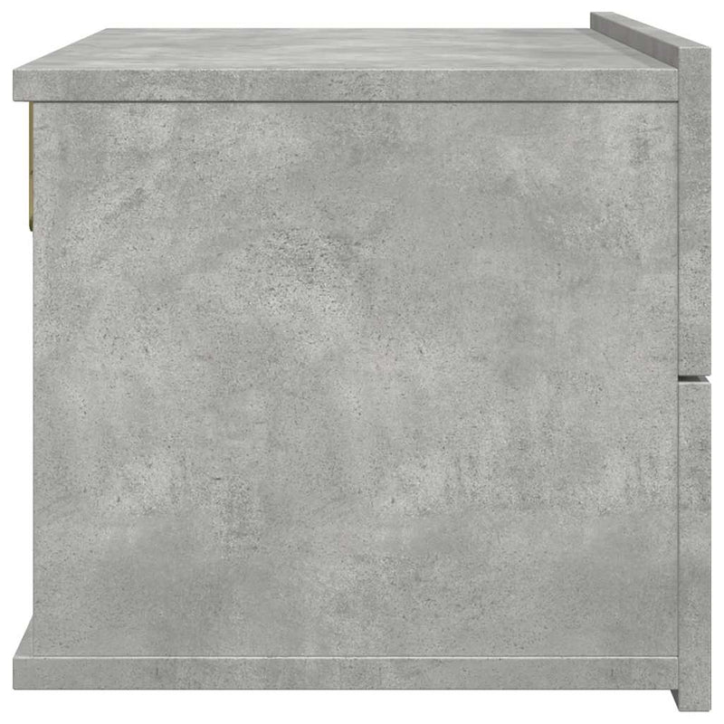 vidaXL betonszürke szerelt fa éjjeliszekrény 40 x 30 x 30 cm