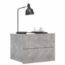 vidaXL 2 db betonszürke szerelt fa éjjeliszekrény 40 x 30 x 30 cm