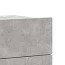 vidaXL 2 db betonszürke szerelt fa éjjeliszekrény 40 x 30 x 30 cm