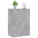vidaXL betonszürke szerelt fa cipősszekrény 60 x 35 x 84 cm