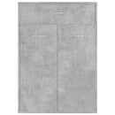 vidaXL betonszürke szerelt fa cipősszekrény 60 x 35 x 84 cm