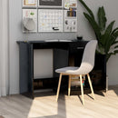 vidaXL magasfényű fekete forgácslap íróasztal 100 x 50 x 76 cm