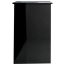 vidaXL magasfényű fekete forgácslap íróasztal 100 x 50 x 76 cm