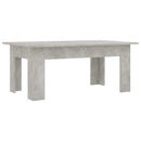 vidaXL betonszürke szerelt fa dohányzóasztal 100 x 60 x 42 cm