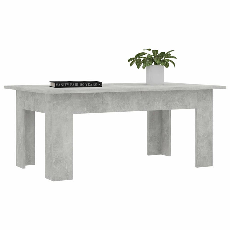 vidaXL betonszürke szerelt fa dohányzóasztal 100 x 60 x 42 cm