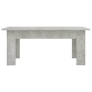 vidaXL betonszürke szerelt fa dohányzóasztal 100 x 60 x 42 cm