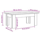 vidaXL betonszürke szerelt fa dohányzóasztal 100 x 60 x 42 cm