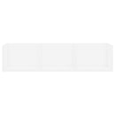 vidaXL fehér szerelt fa CD-tartó fali polc 75 x 18 x 18 cm