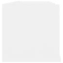 vidaXL fehér szerelt fa CD-tartó fali polc 75 x 18 x 18 cm