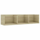 vidaXL sonoma tölgy szerelt fa CD-tartó fali polc 75x18x18 cm