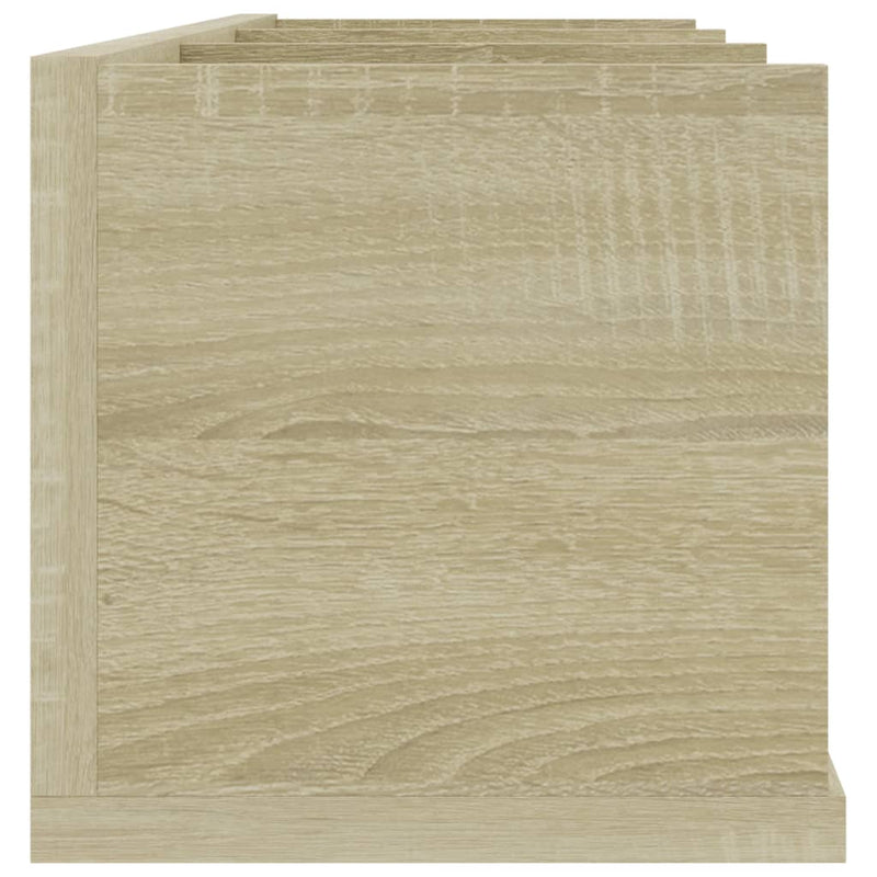 vidaXL sonoma tölgy szerelt fa CD-tartó fali polc 75x18x18 cm