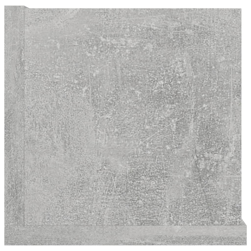 vidaXL betonszürke szerelt fa CD-tartó fali polc 100 x 18 x 18 cm