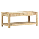 vidaXL kézzel festett tömör mangófa dohányzóasztal 110 x 50 x 45 cm