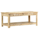 vidaXL kézzel festett tömör mangófa dohányzóasztal 110 x 50 x 45 cm