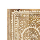 vidaXL kézzel festett tömör mangófa tükör 40 x 55 cm