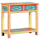 vidaXL kézzel festett tömör mangófa tálalóasztal 80 x 35 x 75 cm