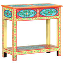 vidaXL kézzel festett tömör mangófa tálalóasztal 80 x 35 x 75 cm