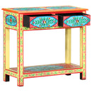vidaXL kézzel festett tömör mangófa tálalóasztal 80 x 35 x 75 cm