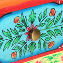 vidaXL kézzel festett tömör mangófa tálalóasztal 80 x 35 x 75 cm
