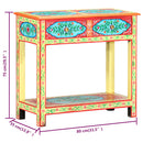 vidaXL kézzel festett tömör mangófa tálalóasztal 80 x 35 x 75 cm