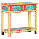 vidaXL kézzel festett tömör mangófa tálalóasztal 80 x 35 x 75 cm