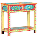 vidaXL kézzel festett tömör mangófa tálalóasztal 80 x 35 x 75 cm
