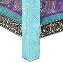 vidaXL kézzel festett tömör mangófa tálalóasztal 80 x 35 x 75 cm