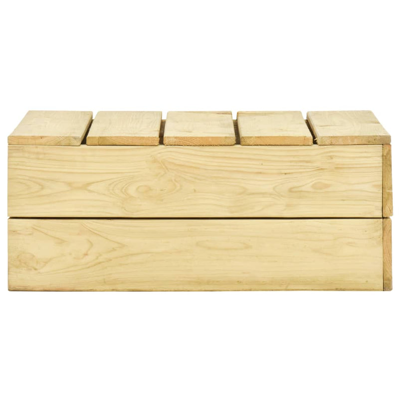 vidaXL impregnált fenyőfa kerti asztal 75 x 75 x 31 cm