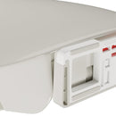 vidaXL világosszürke lassan csukódó fedelű gyorskioldó ovális WC ülőke