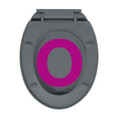 vidaXL szürke ovális WC-ülőke lassan csukódó fedéllel