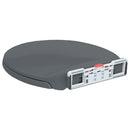 vidaXL szürke ovális gyorsan szerelhető lassan csukódó fedelű WC-ülőke