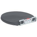 vidaXL szürke ovális gyorsan szerelhető lassan csukódó fedelű WC-ülőke