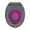 vidaXL szürke ovális gyorsan szerelhető lassan csukódó fedelű WC-ülőke