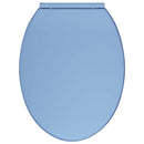 vidaXL kék ovális WC-ülőke lassan csukódó fedéllel
