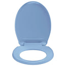 vidaXL kék ovális gyorsan szerelhető WC-ülőke lassan csukódó fedéllel