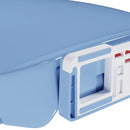 vidaXL kék ovális gyorsan szerelhető WC-ülőke lassan csukódó fedéllel