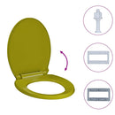 vidaXL zöld ovális WC-ülőke lassan csukódó fedéllel
