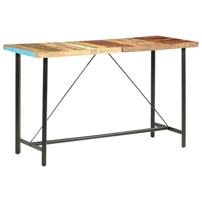 vidaXL tömör újrahasznosított fa bárasztal 180 x 70 x 107 cm