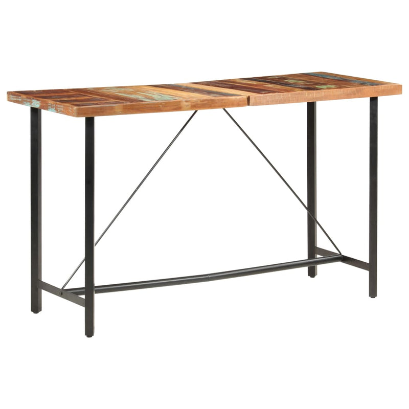 vidaXL tömör újrahasznosított fa bárasztal 180 x 70 x 107 cm