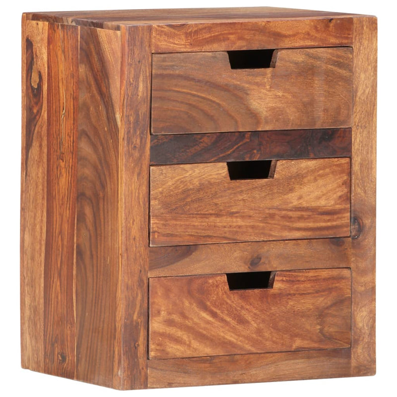 vidaXL tömör akácfából éjjeliszekrény 40 x 30 x 50 cm