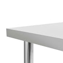 vidaXL rozsdamentes acél konyhai munkaasztal 120 x 60 x 85 cm