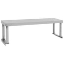 vidaXL rozsdamentes acél munkaasztal feletti polc 120 x 30 x 35 cm