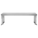 vidaXL rozsdamentes acél munkaasztal feletti polc 120 x 30 x 35 cm